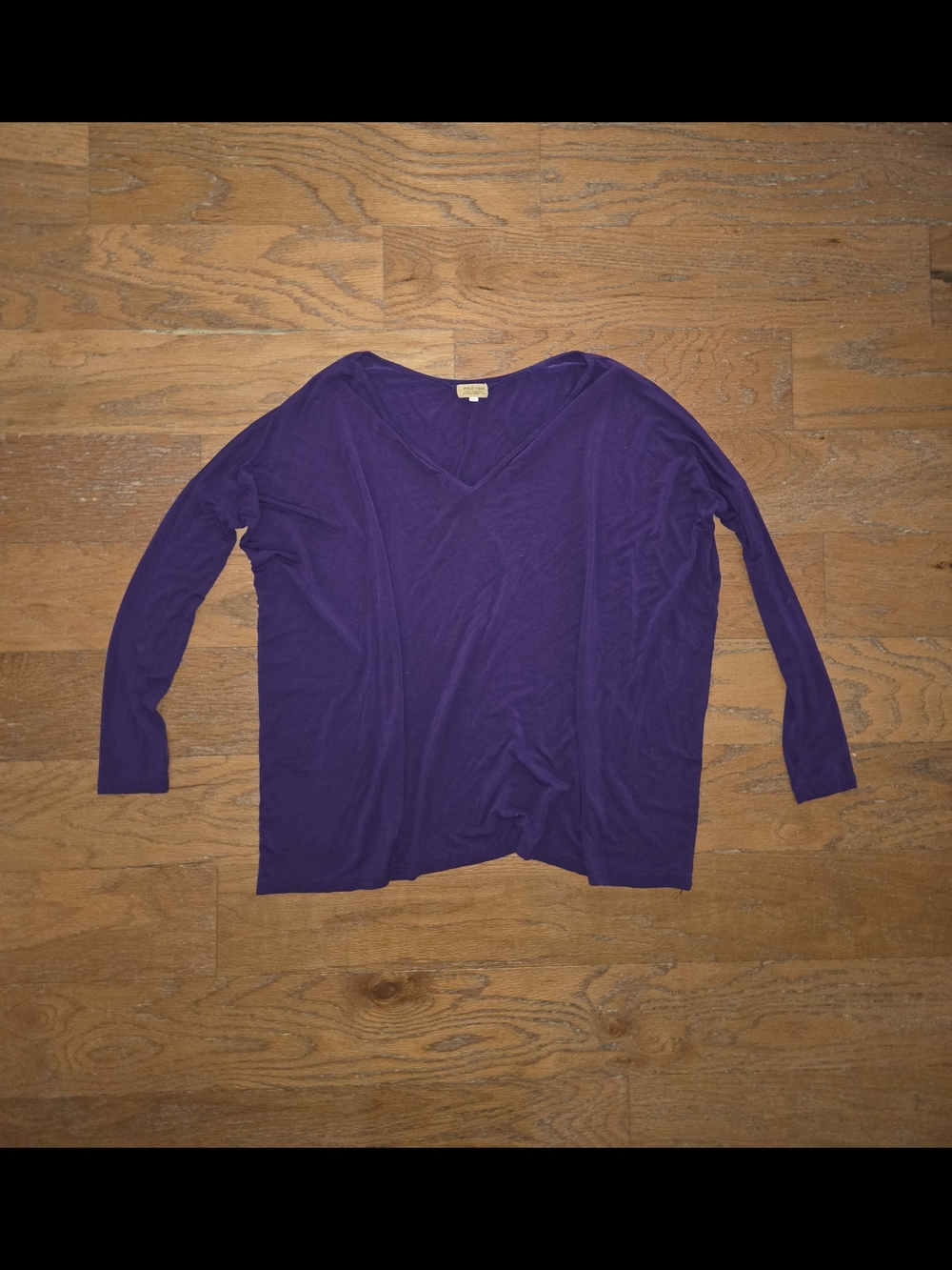 Piko 1988 Purple V-Neck Long Sleeve Tee